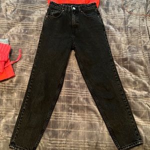 ZARA | High Rise Black Denim Jeans